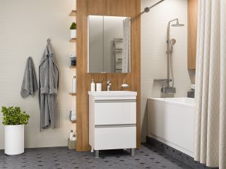 Напольная тумба под раковину Misty Ингрид П-Инг-01060-012Я 56 см белый